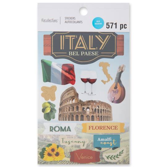 12 Pack: Italy Sticker Book by Recollections™